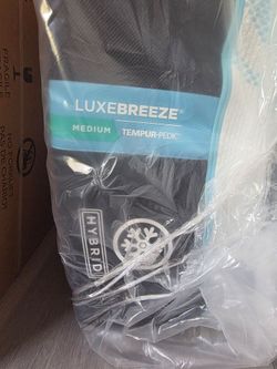 BRAND NEW  FACTORY-SEALED  TEMPUR-PEDIC LUXEBREEZE HYBRID KING + ERGO PROSMART SMART BASE