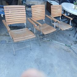 Patio folding chairs