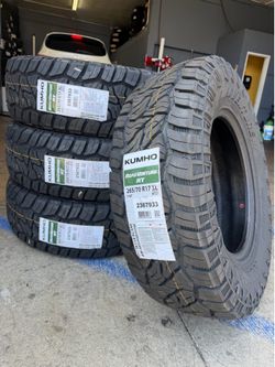265/70/17 KUMHO RT 4 NEW TIRES INSTALLED ✅ INSTALADAS ✅ WE DO ALIGMENT 🔥