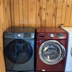 Runs smooth Washer Electric Dryer Set Samsung Installation Available
