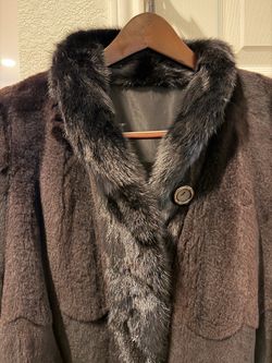Dasco genuine mink/fox fur  coat