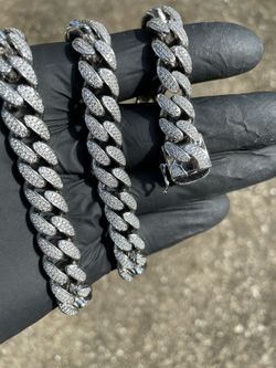 10mm Lab Diamond Miami Cuban Link Chain