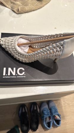I.N.C. International Concepts (INC) woven pointed-toe pumps