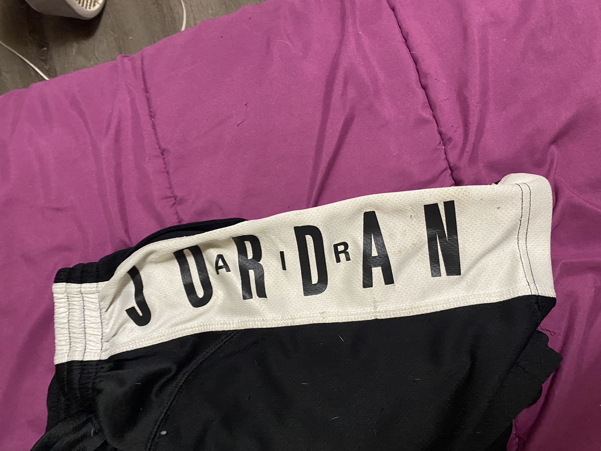 Black And White Calm Jordan Shorts 