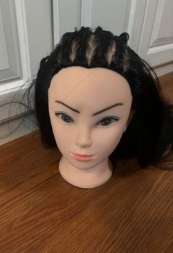 Mannequin head cosmetology or Halloween prop decoration long hair