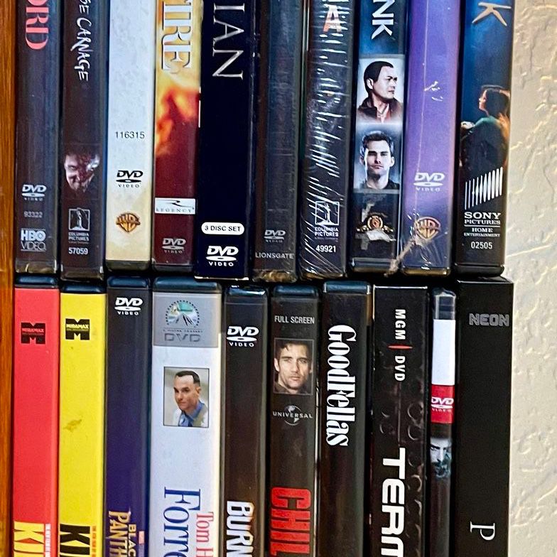 DVD’s… 20 For $8