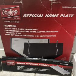 Rawlings Official Home Plate and Youth Pitching Rubber