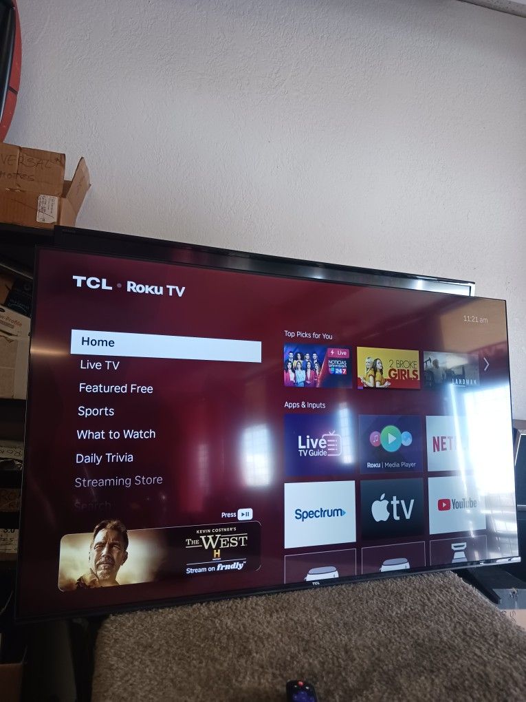 50 Inch TCL 4K ROKU TV