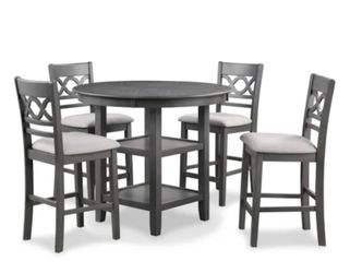 Transitional Cori 5-Piece Counter-Height Dining Set