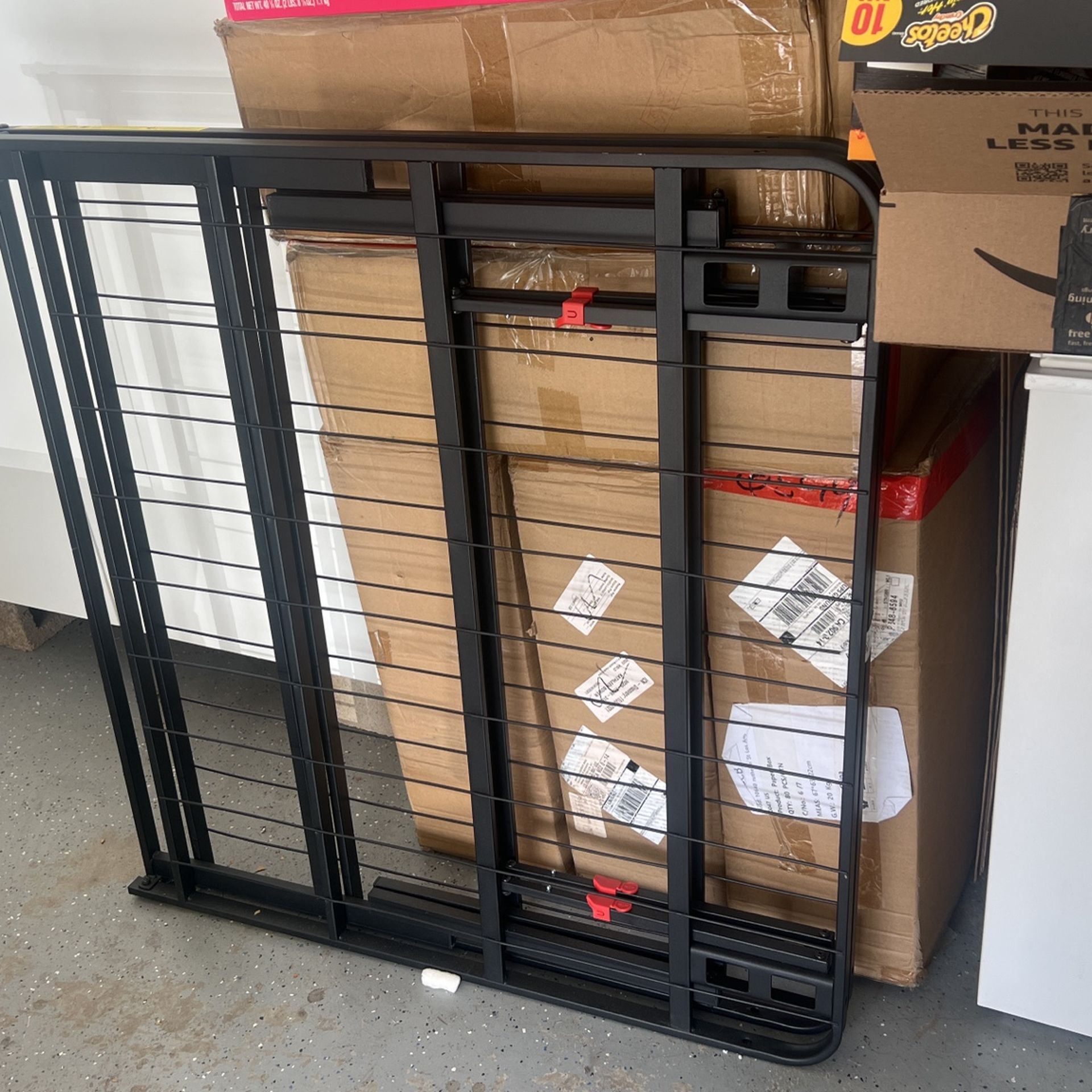 Foldable Twin Bed Frame and Brand New Mattress With Cover
