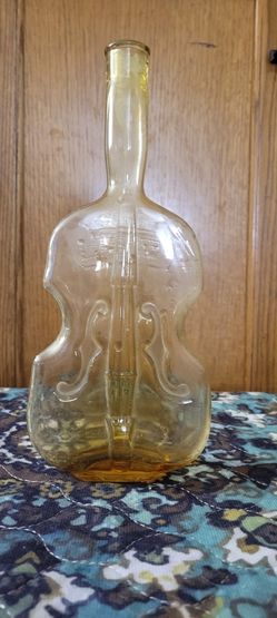 Violin Glass Bottle