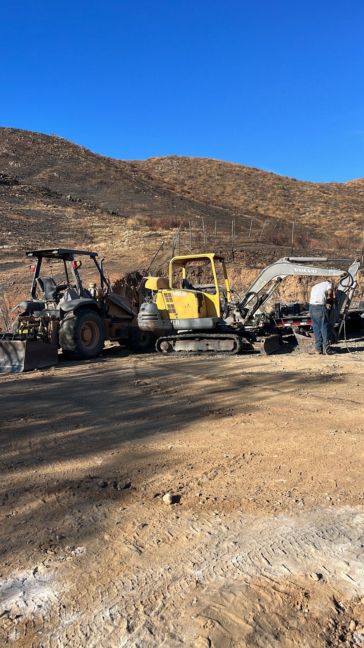 Skip Loader  & Excavator 