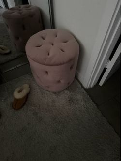 Purple ottoman