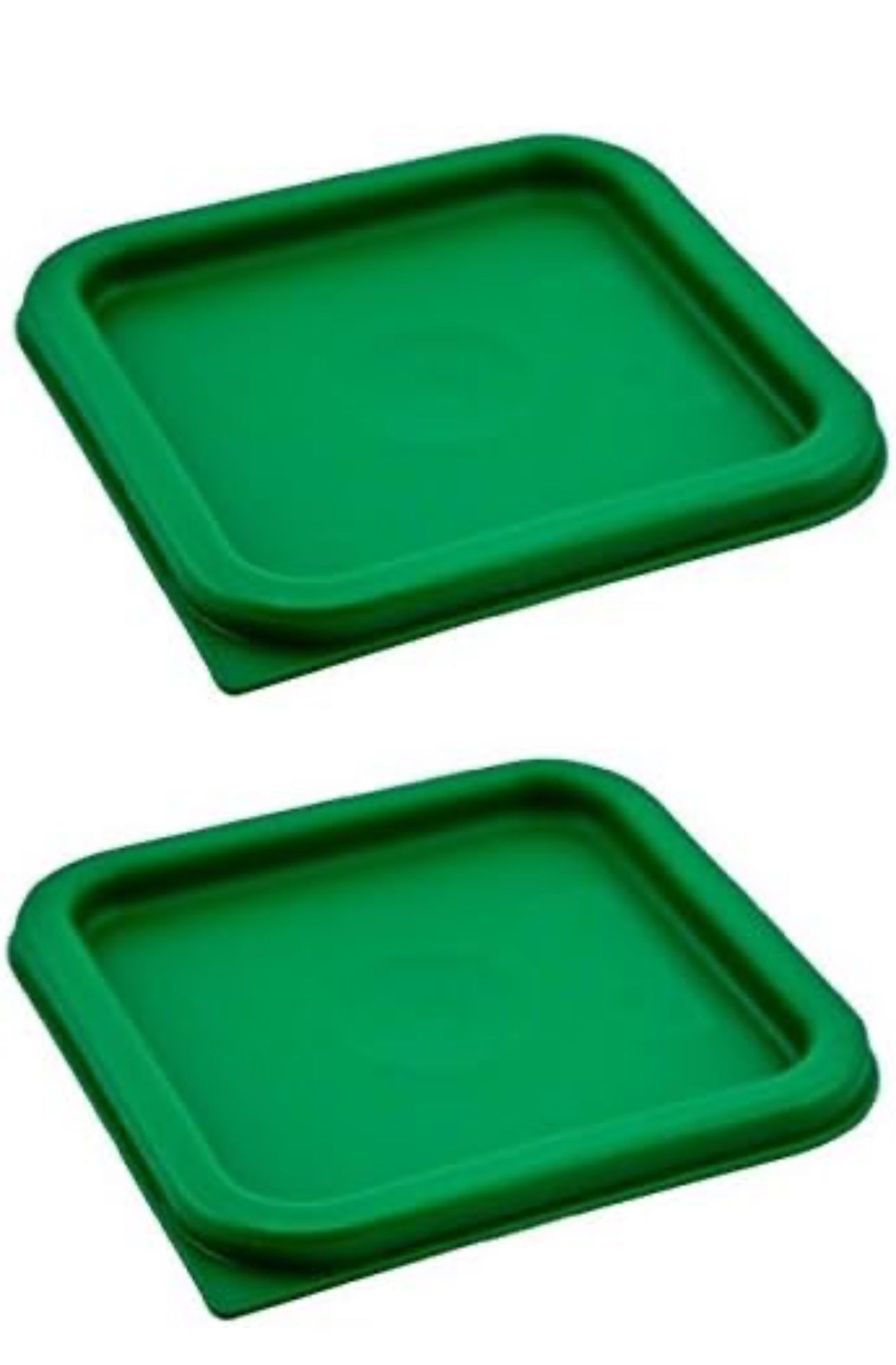 Cambro (SFC2452) Covers, Set of 6 (For 2 & 4-Quart Containers, Kelly Green, Polyethylene, NSF)