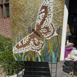 Mosaic Tile Wall Art Butterfly