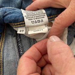 Hudson Collin Crop W/raw Hem Jeans