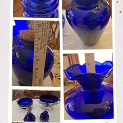 All items are genuine cobalt glass $22- 38 each.  Holmdel nj