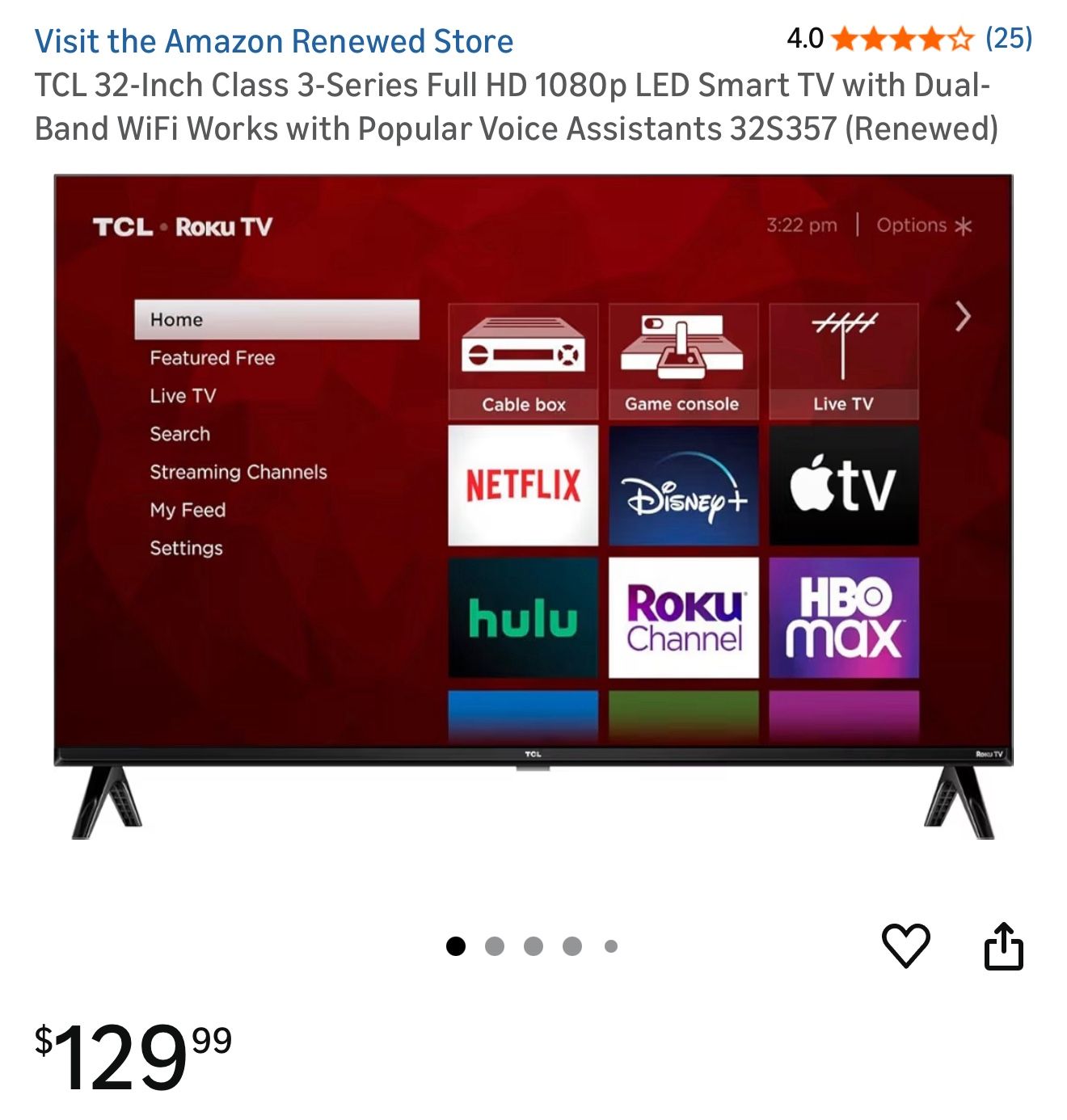 Tcl 32” Smart TV