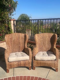 Pottery Barn Wingback Armchairs