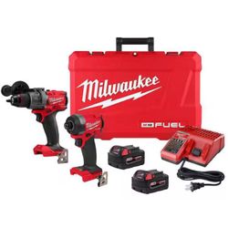 M18 FUEL 18V Lithium-Ion Brushless Cordless Hammer Drill and Impact Driver Combo Kit (2-Tool) with 2 Batteries