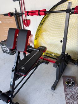 Weight Bench and Adjustable Bench with Rack & Curl Pad