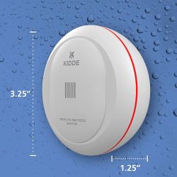 Kidde WiFi Water Leak Detector & Freeze Alarm, Alexa Device, Smart Leak Detector for Homes with App Alerts,White