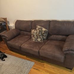 Brown sofa 