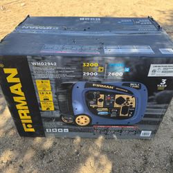 Firman who2942 dual fuel generator never opened