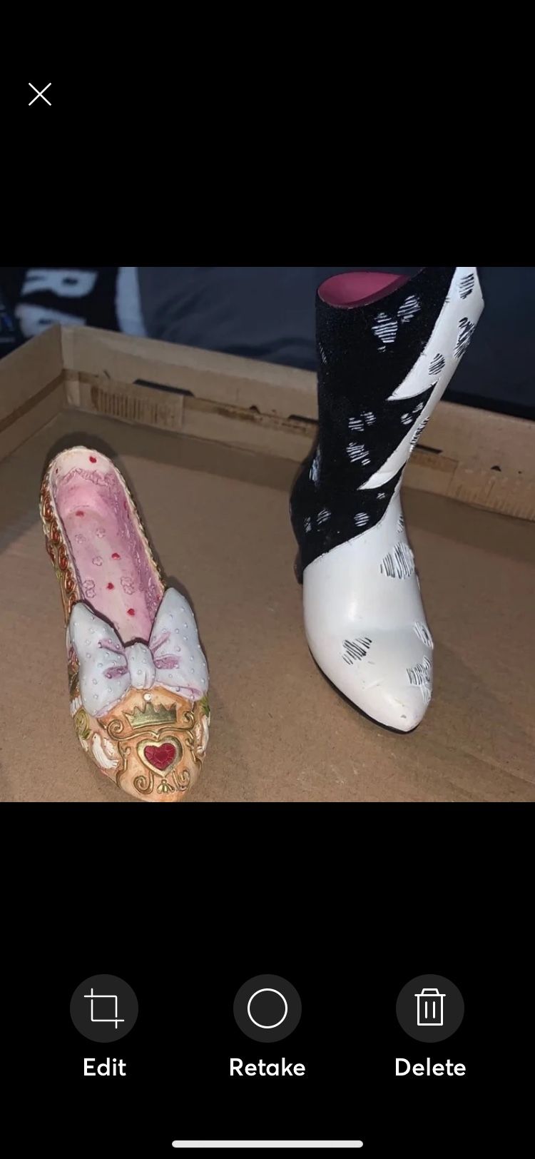 Bundle Of Disney Miniature Shoe Figurines
