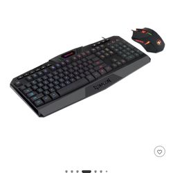 Redragon Gaming Essentials S101-3 Wired Gaming Keyboard and Optical Mouse Bundle with RGB Backlighting