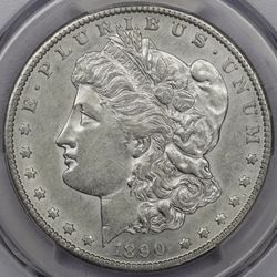 1890-CC Morgan Silver Dollar 
