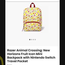 Animal Crossings Mini Backpack