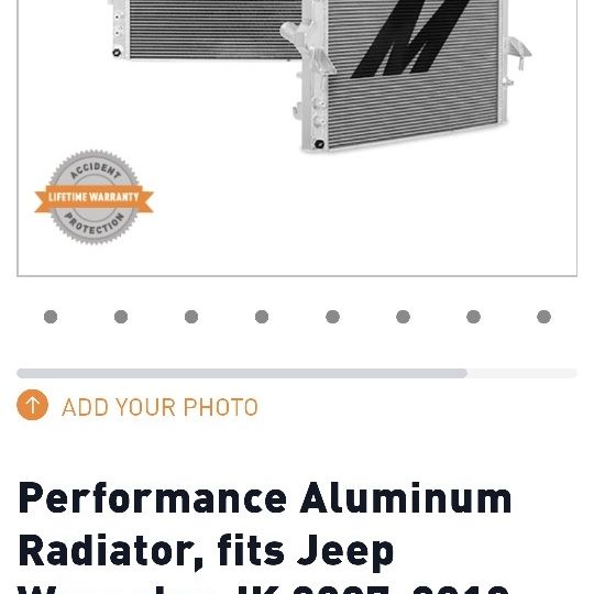 Jeep Wrangler Radiator 