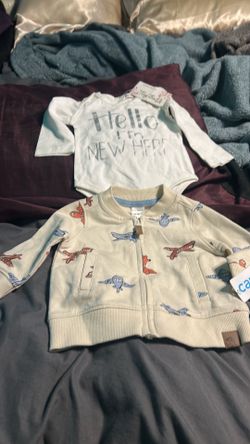 Chamarrita y camicetita nuevas las dos Por 4 talla 3 meses