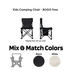 Kids Camping Chair - Buy 1, Get 1 Free