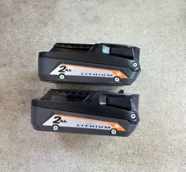 2 Pack of Ridgid 18V R87002 2.0Ah Batteries