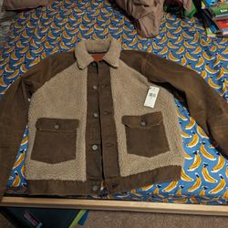 Ralph Lauren Double RL Denim Fleece Jacket Coat