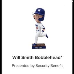 2 or 4 Dodger Tickets on Front Row A. AISLE Seats 1,2,3,and 4.  Will Smith Booblehead on 5/18/24. $70 Each