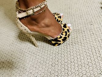 LEOPARD HEEL