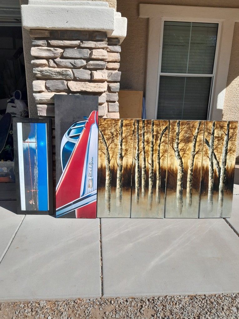 Home Wall Decor Pieces $10-$15 Each/Set See All Photos