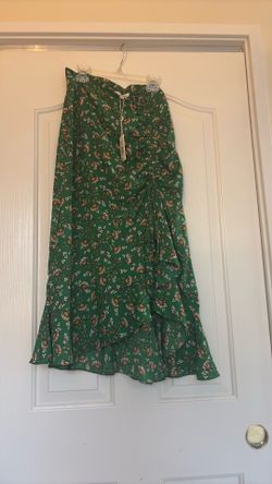 MAXSTUDIO flirty green skirt