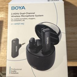 Boya 2.4GHz Dual Channel Wireless Microphone 