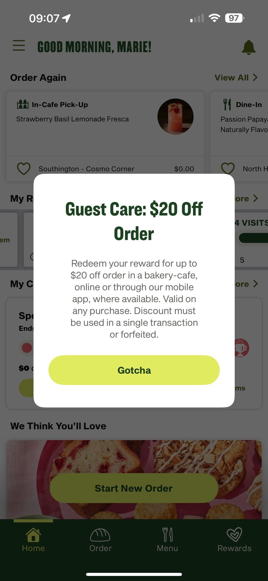 $20 to Panera