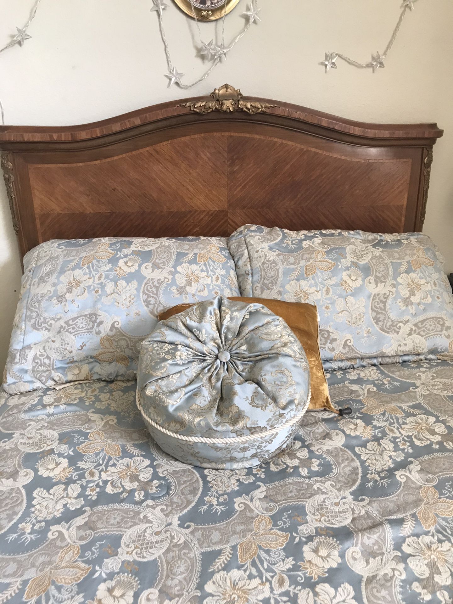 Bed and armoire antique