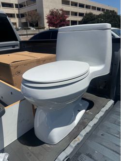 Used lower toilet