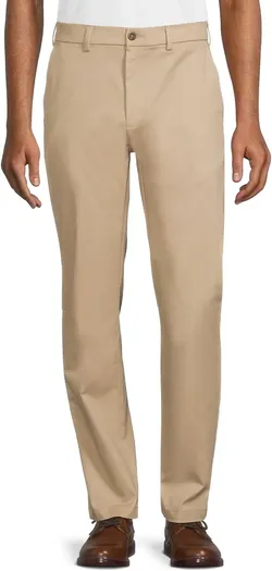 George Men's Classic Fit Premium Straight Leg Khaki Pants, Size 34×30