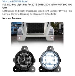 LEAVAN Full LED Fog Lights for Volvo VNR 300 400 640