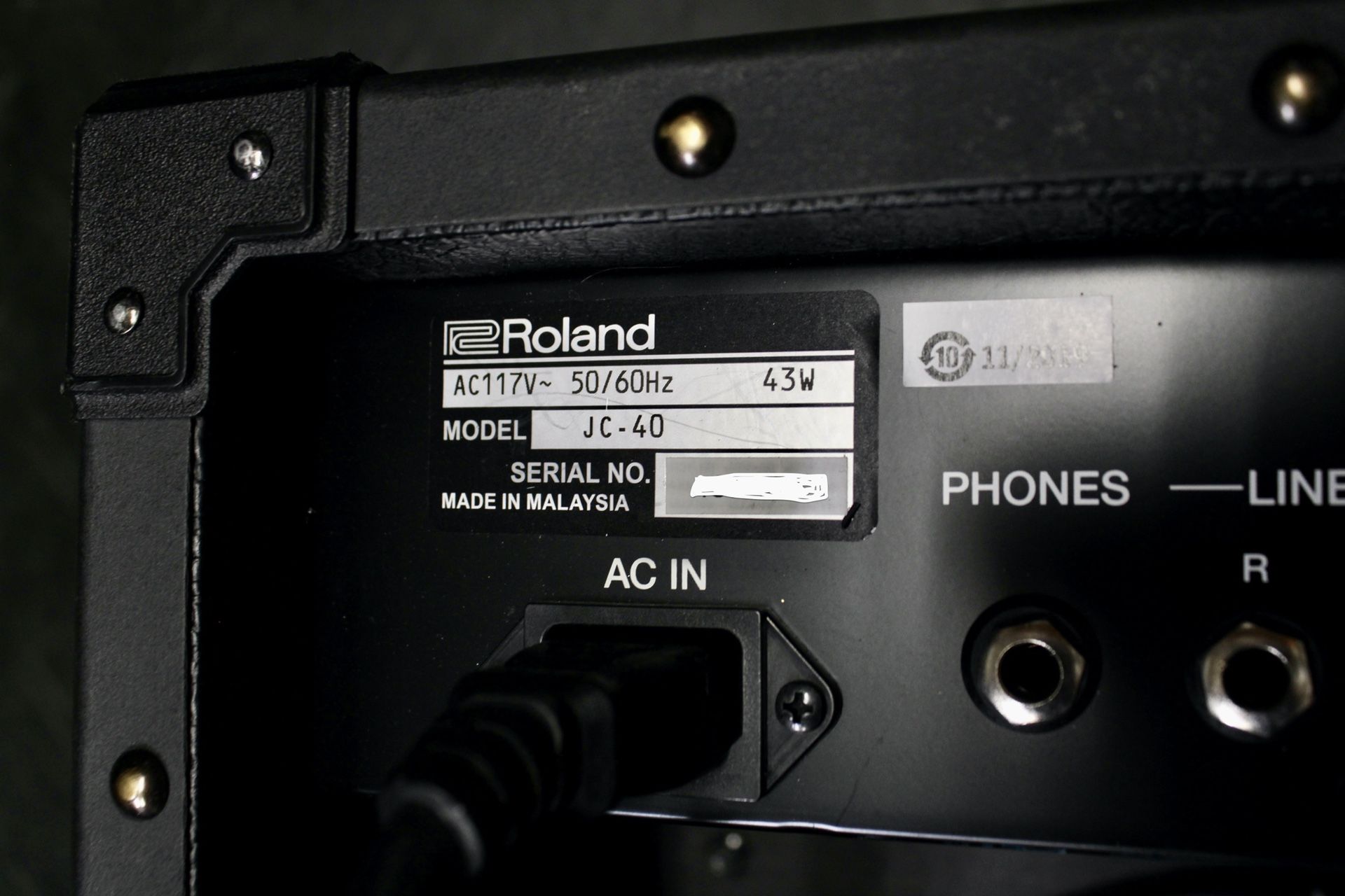 Roland Jazz Chorus40 Guitar Combo Amplifier (Model JC40) for Sale in