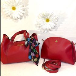 Steve Madden Satchel Crossbody Bag SET