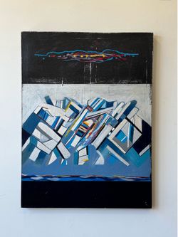 Large Abstract Geometirc Painting